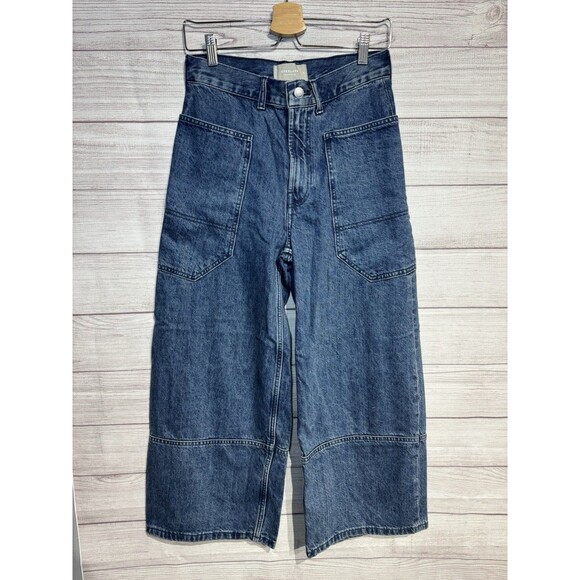 Everlane Women's Blue Flare & Wide Leg Jeans - Picture 4 of 14